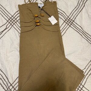 Mable Bodycon Dress with Button Accents